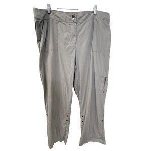 Chico’s Casual Pants Convertible Legs Gray Women’s Size 3 (XL)